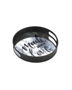 12" SUMMERVILLE MADE WITH LOVE MIRROR TRAY